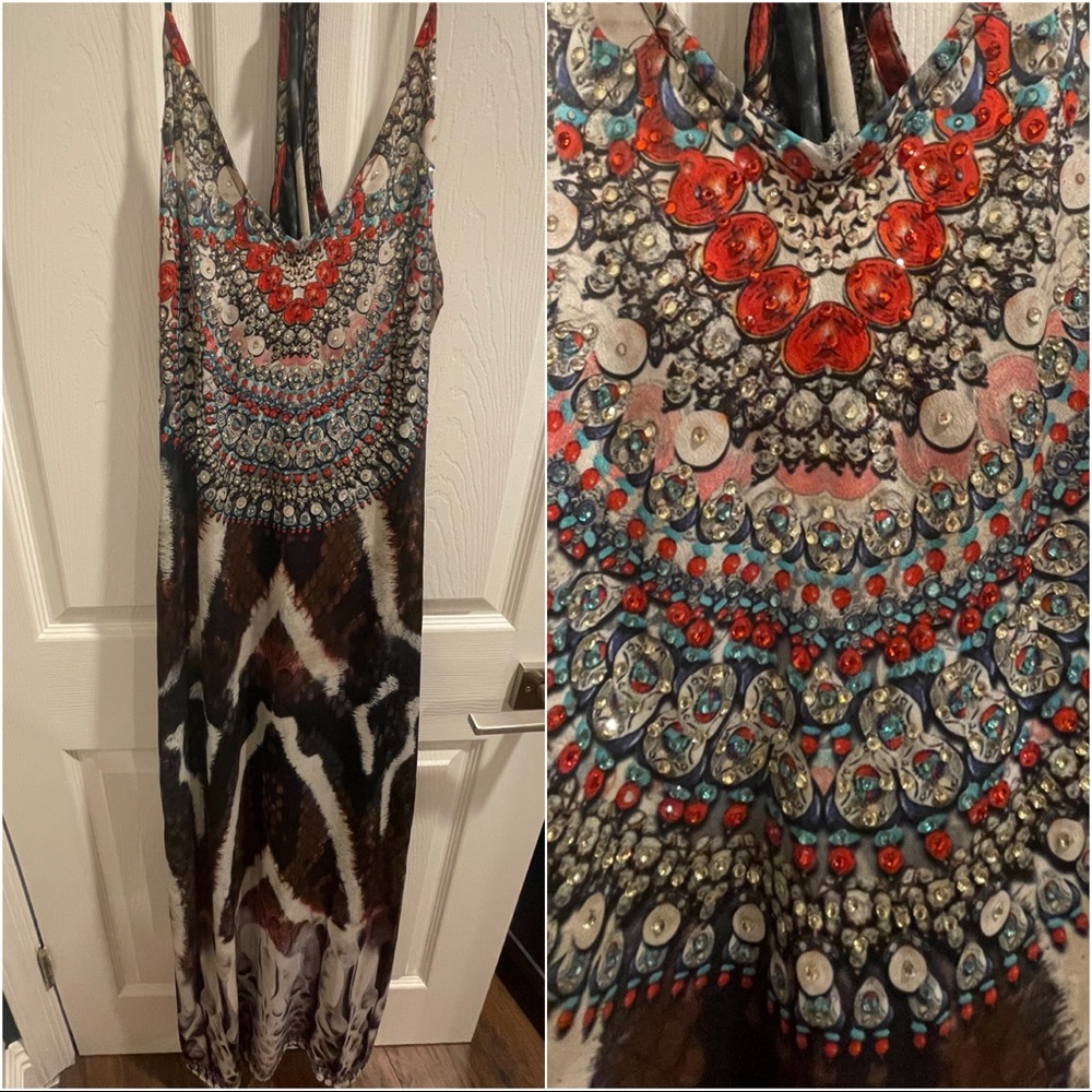 True Colors La Moda: Racer back Maxi Dress Sz:L/XL